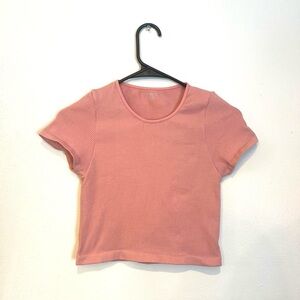 light pink urban out from under baby tee 🎀